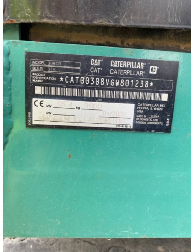 Excavadora de cadenas CAT 308-07CR: foto 6 Excavadora de cadenas CAT 308-07CR: foto 6