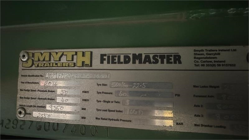 Smyth FM26 - Remolque volquete agrícola: foto 5 Smyth FM26 - Remolque volquete agrícola: foto 5