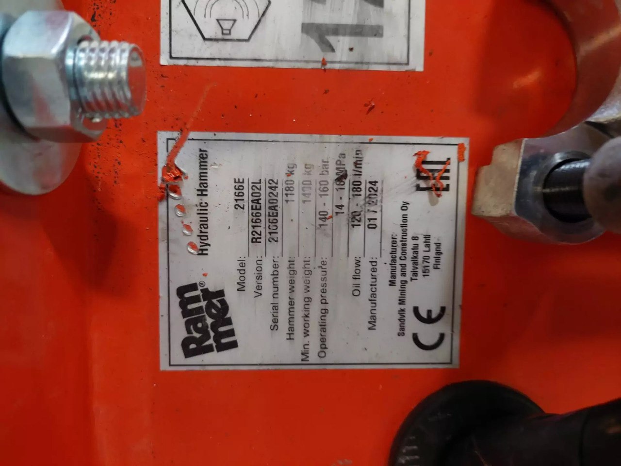 2024 Rammer 2166E - Martillo hidráulico: foto 3 2024 Rammer 2166E - Martillo hidráulico: foto 3