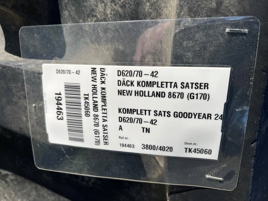 Goodyear 620/70R42 till New Holland / Ford 8670 - Neumático para Maquinaria agrícola: foto 2 Goodyear 620/70R42 till New Holland / Ford 8670 - Neumático para Maquinaria agrícola: foto 2