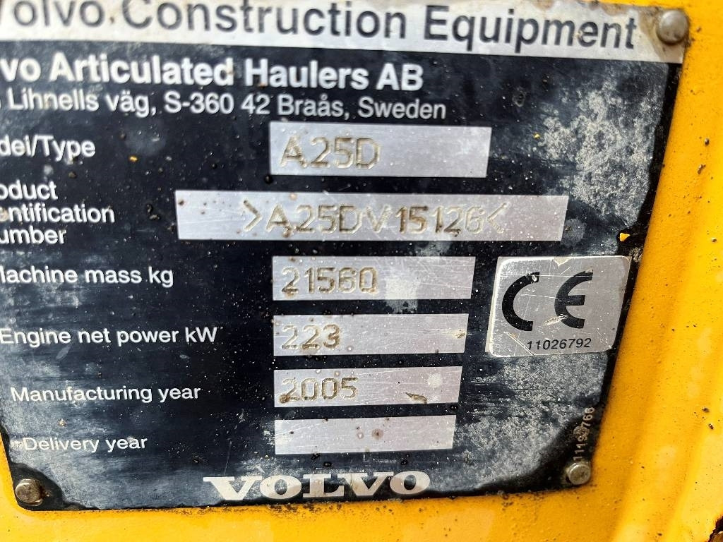 Volvo A 25 D dismantled. Only spare parts - Dúmper articulado: foto 5 Volvo A 25 D dismantled. Only spare parts - Dúmper articulado: foto 5