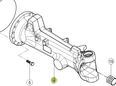 CLAAS Arion 610 660 Korpus Obudowa Pochwa Przedniej Osi 0011657710 0011638410 - Eje delantero para Maquinaria agrícola: foto 1 CLAAS Arion 610 660 Korpus Obudowa Pochwa Przedniej Osi 0011657710 0011638410 - Eje delantero para Maquinaria agrícola: foto 1