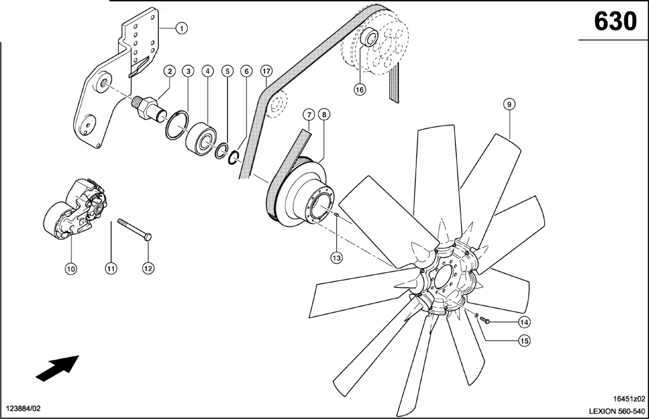Claas Lexion 560 ROTOR  0006683801 (Napęd wentylatora) - Ventilador para Cosechadora de granos: foto 1 Claas Lexion 560 ROTOR  0006683801 (Napęd wentylatora) - Ventilador para Cosechadora de granos: foto 1