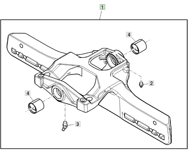 John Deere 6110 - oś przednia - wspornik AL119603 - Eje delantero para Maquinaria agrícola: foto 1 John Deere 6110 - oś przednia - wspornik AL119603 - Eje delantero para Maquinaria agrícola: foto 1