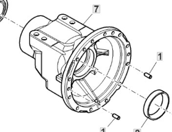 John Deere 6195R Obudowa Tylnej Osi Pochwa Zwolnica Zwrotnica R321765 - Mando final para Maquinaria agrícola: foto 1 John Deere 6195R Obudowa Tylnej Osi Pochwa Zwolnica Zwrotnica R321765 - Mando final para Maquinaria agrícola: foto 1