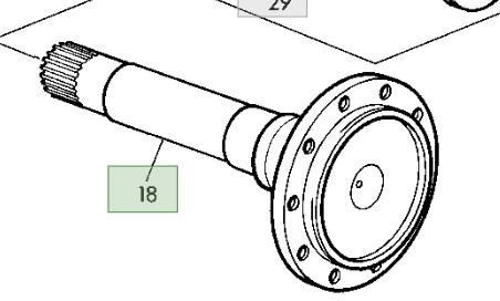 John Deere 6810 6910 Piasta Wrzeciono R105836 R154549 R156481 35 i 46 Z - Eje y piezas para Maquinaria agrícola: foto 1 John Deere 6810 6910 Piasta Wrzeciono R105836 R154549 R156481 35 i 46 Z - Eje y piezas para Maquinaria agrícola: foto 1