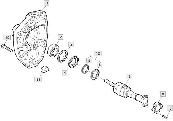 John Deere 8130 8230 8330 8430 8530 - zwrotnica lewa R167919 R290305 - Mangueta para Maquinaria agrícola: foto 1 John Deere 8130 8230 8330 8430 8530 - zwrotnica lewa R167919 R290305 - Mangueta para Maquinaria agrícola: foto 1