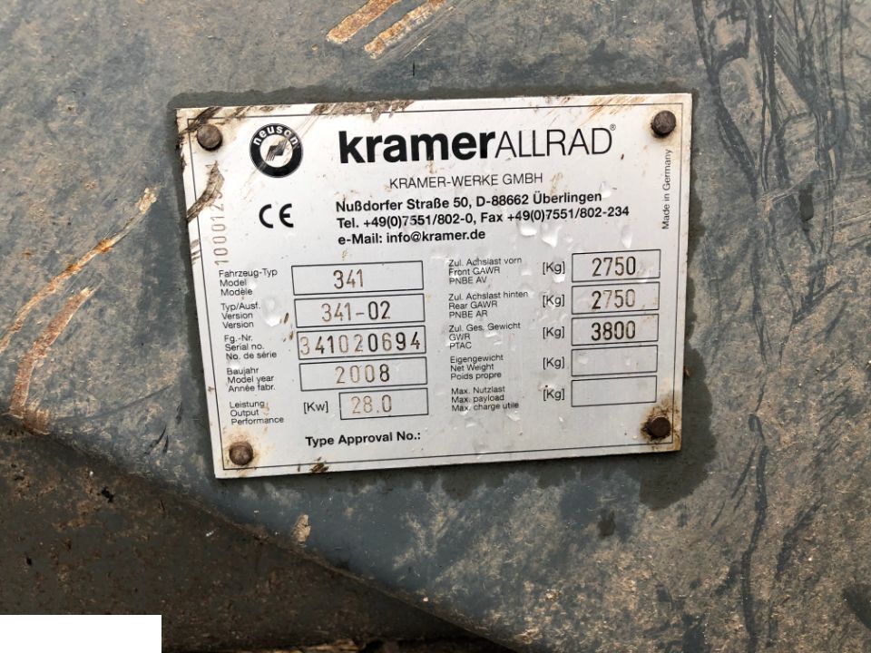 Kramer Allrad 280 341-02 Radlader - Części - Silnik Yanmar, 4cyl, 29.7kw - Motor para Maquinaria de construcción: foto 3 Kramer Allrad 280 341-02 Radlader - Części - Silnik Yanmar, 4cyl, 29.7kw - Motor para Maquinaria de construcción: foto 3