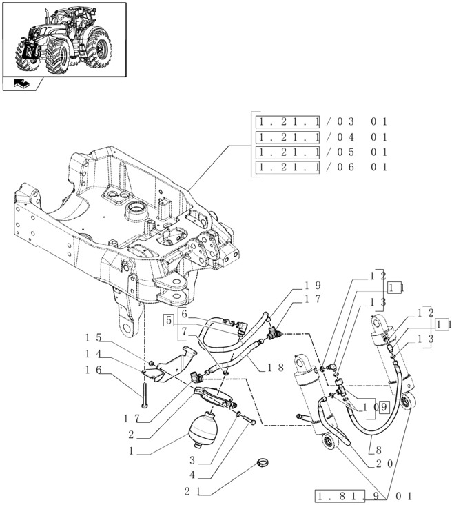 New Holland T6010 Złączka hydrauliczna 87731105 - Hidráulica para Maquinaria agrícola: foto 1 New Holland T6010 Złączka hydrauliczna 87731105 - Hidráulica para Maquinaria agrícola: foto 1