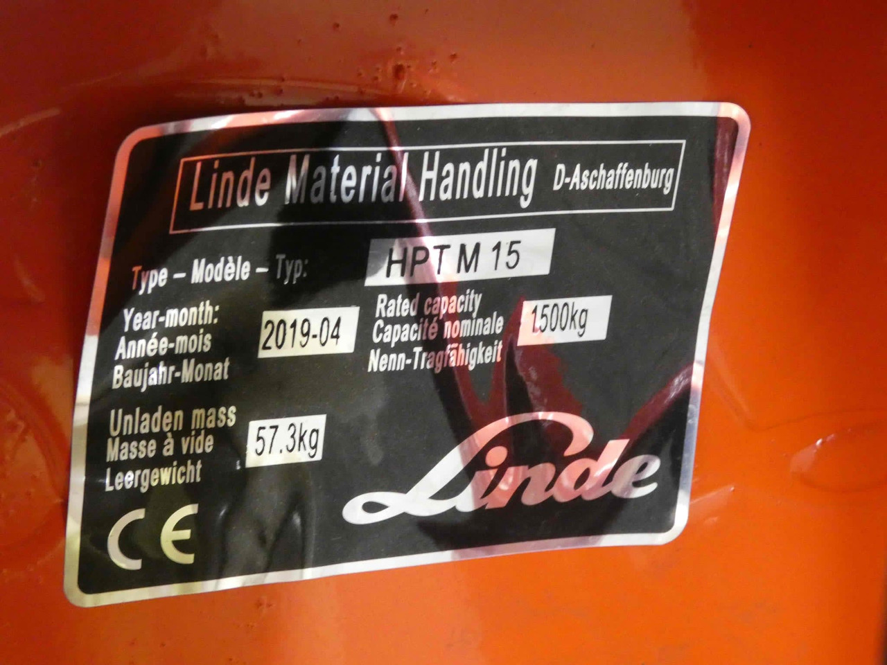 Linde 4x HPTM15High/350mm - Transpaleta: foto 4 Linde 4x HPTM15High/350mm - Transpaleta: foto 4