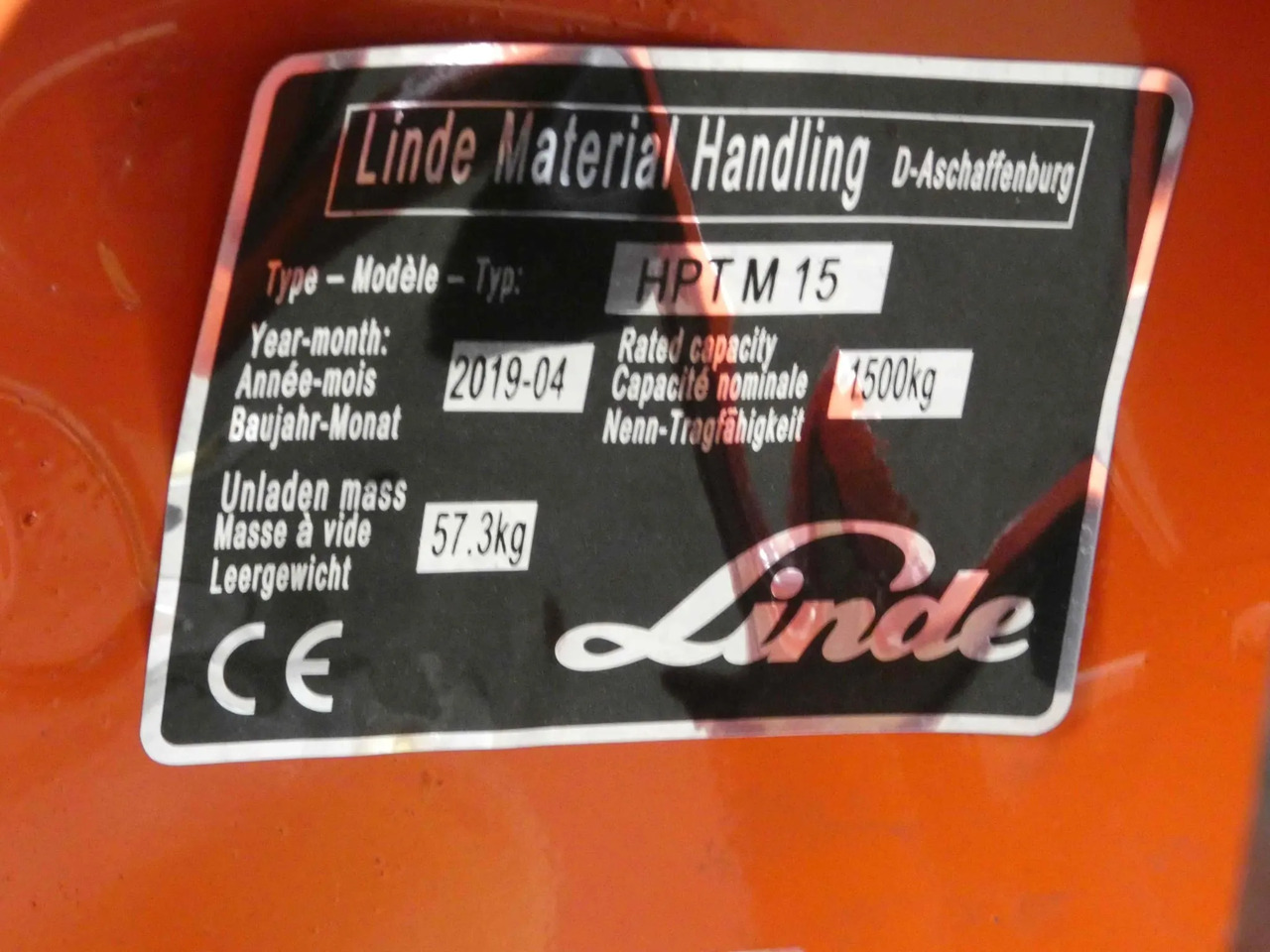 Linde 4x HPTM15High/350mm - Transpaleta: foto 4 Linde 4x HPTM15High/350mm - Transpaleta: foto 4