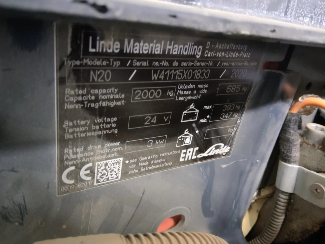 Linde N20/2400mm - Recoge pedidos: foto 5 Linde N20/2400mm - Recoge pedidos: foto 5