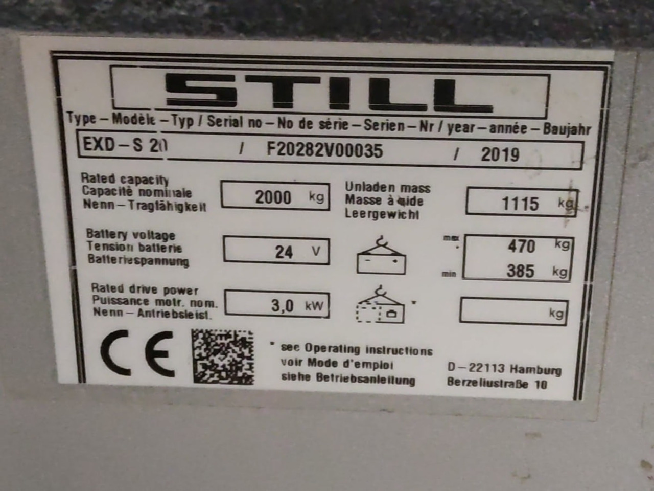 STILL EXD-S20 - Apilador: foto 5 STILL EXD-S20 - Apilador: foto 5