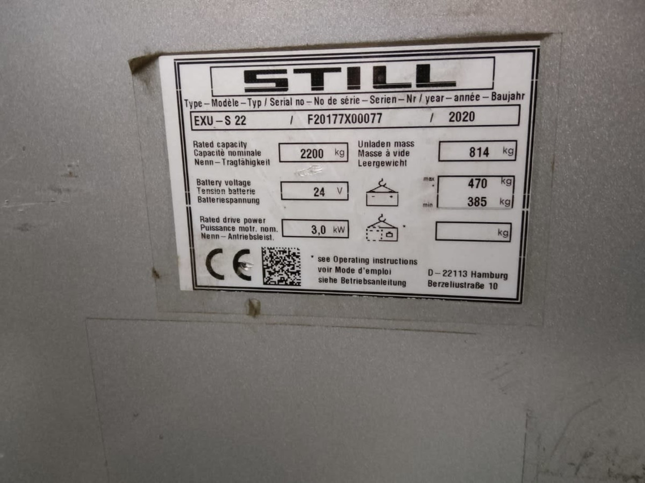 STILL EXU-S22/2000mm - Transpaleta: foto 5 STILL EXU-S22/2000mm - Transpaleta: foto 5