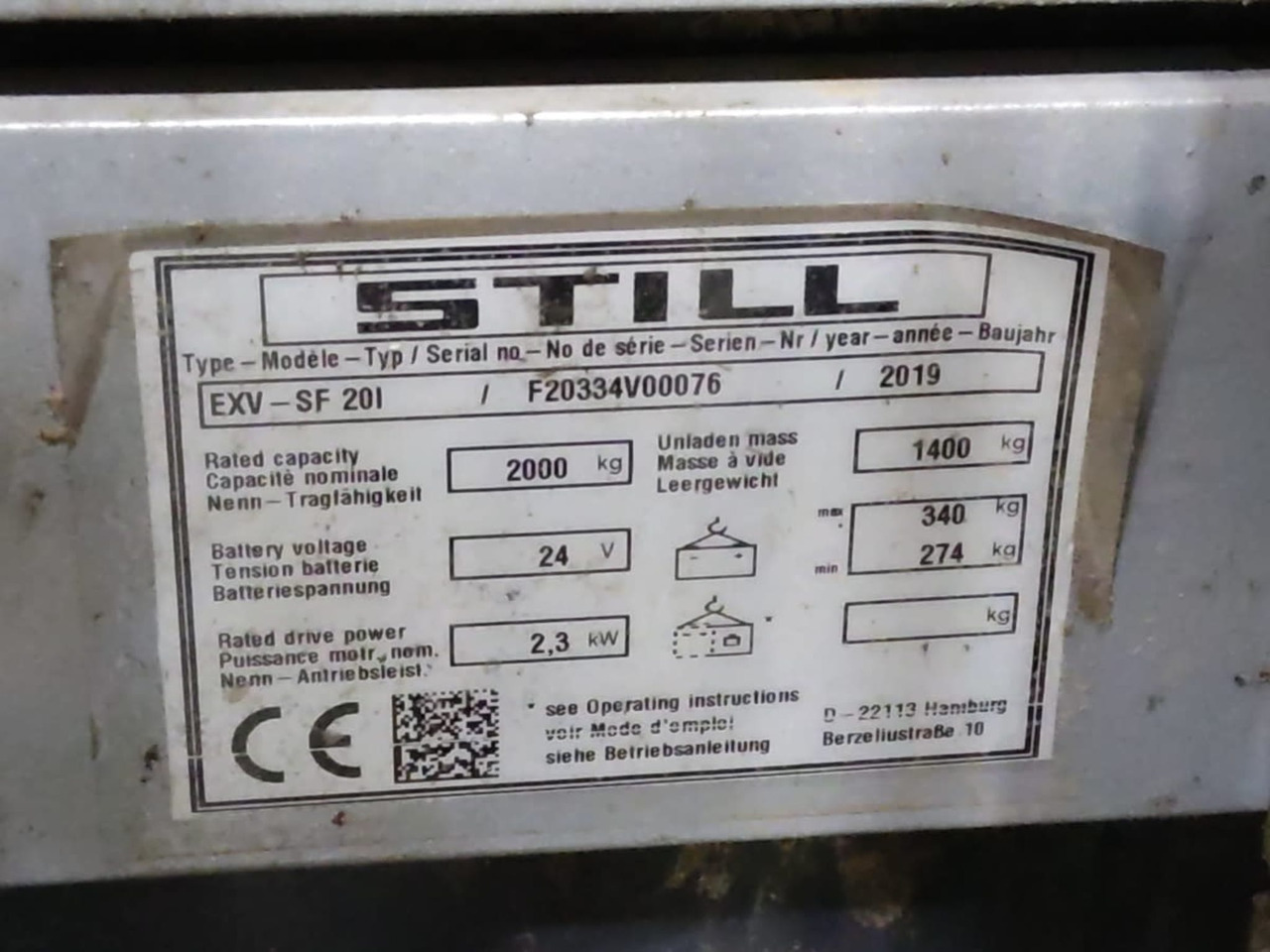 STILL EXV-SF20i - Apilador: foto 5 STILL EXV-SF20i - Apilador: foto 5