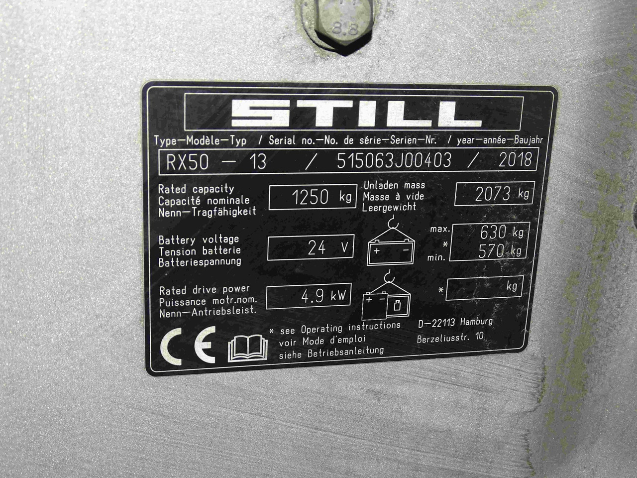 STILL RX50-13 - Carretilla elevadora eléctrica: foto 2 STILL RX50-13 - Carretilla elevadora eléctrica: foto 2