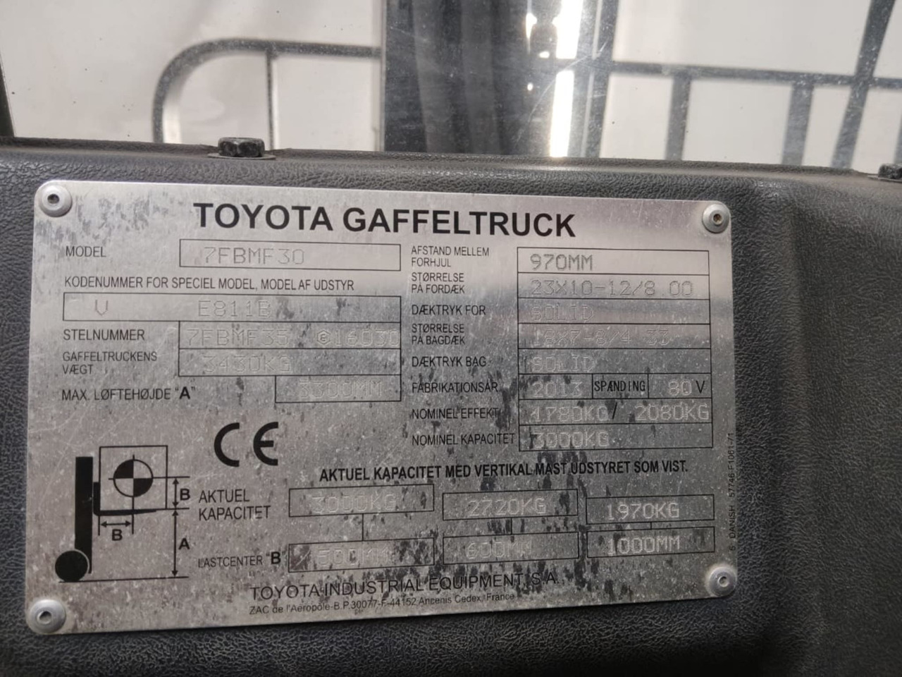 Toyota 7FBMF30 - Carretilla elevadora eléctrica: foto 2 Toyota 7FBMF30 - Carretilla elevadora eléctrica: foto 2