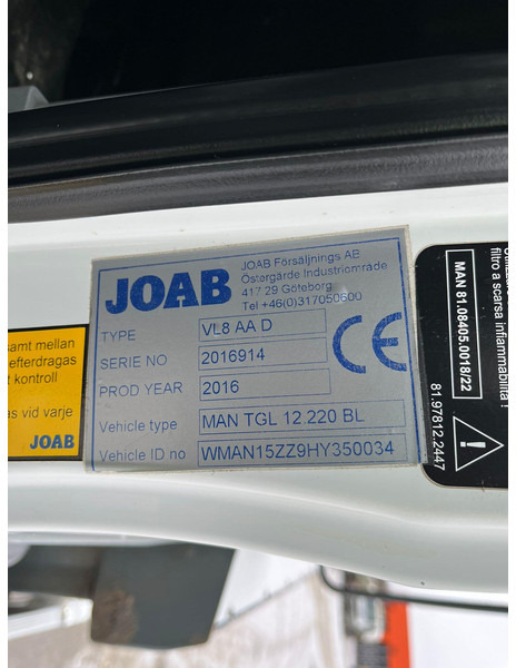 Leasing de MAN TGL 12.220 4x2 JOAB VL8 ton / L=3750 mm MAN TGL 12.220 4x2 JOAB VL8 ton / L=3750 mm: foto 13 Leasing de MAN TGL 12.220 4x2 JOAB VL8 ton / L=3750 mm MAN TGL 12.220 4x2 JOAB VL8 ton / L=3750 mm: foto 13