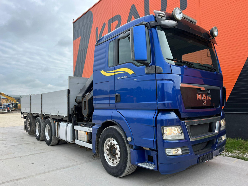 MAN TGX 35.480 8x4*4 HIAB 288E-7 / PLATFORM L=6397 mm - Camión caja abierta, Camión grúa: foto 4 MAN TGX 35.480 8x4*4 HIAB 288E-7 / PLATFORM L=6397 mm - Camión caja abierta, Camión grúa: foto 4