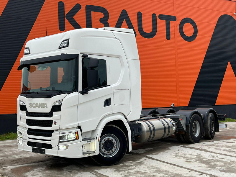 Scania G 410 6x2*4 LNG / RETARDER / CHASSIS L=6514 mm - Camión chasis: foto 1 Scania G 410 6x2*4 LNG / RETARDER / CHASSIS L=6514 mm - Camión chasis: foto 1
