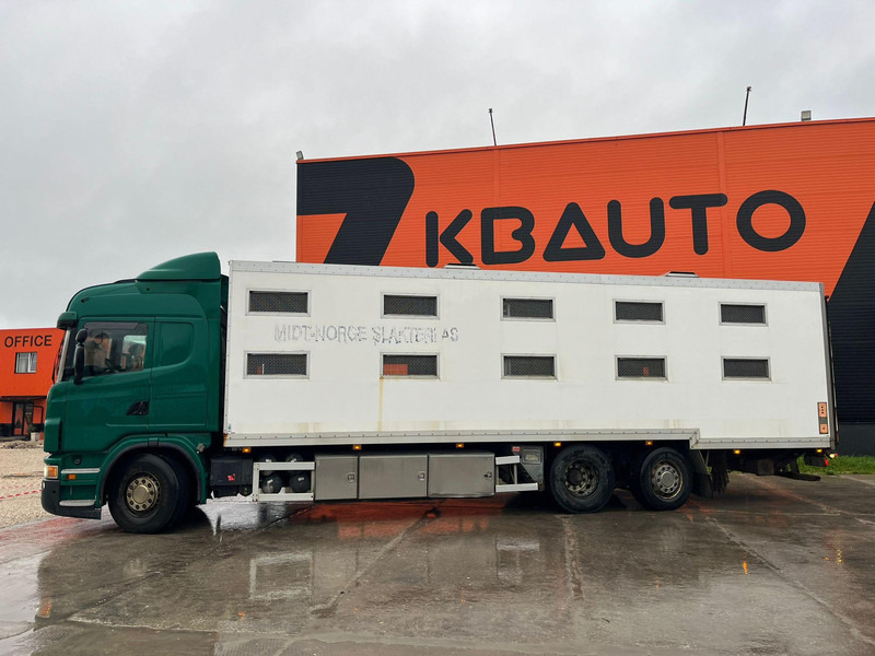 Camión transporte de ganado Scania G 480 6x2*4 BOX L=9212 mm / COOLANT LEAKAGE ON 3 RD CYLINDER: foto 9 Camión transporte de ganado Scania G 480 6x2*4 BOX L=9212 mm / COOLANT LEAKAGE ON 3 RD CYLINDER: foto 9