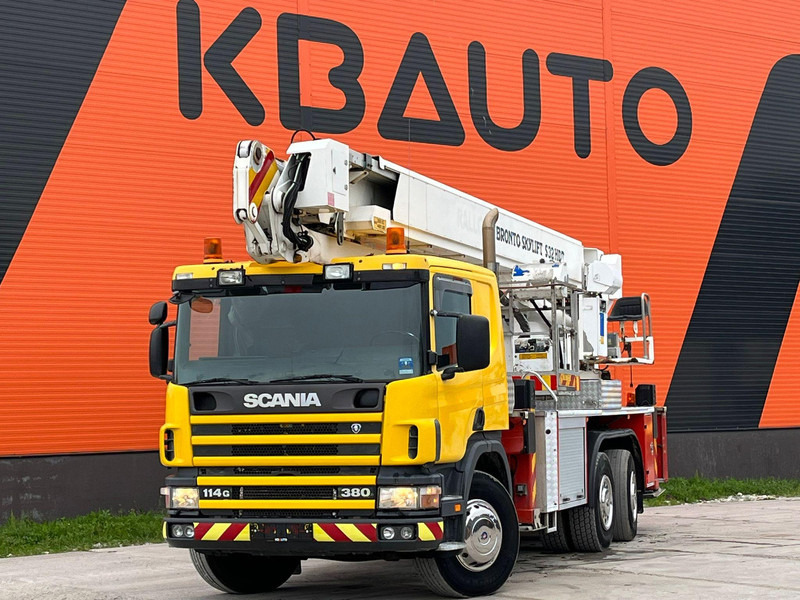 Scania P 114 6x2*4 BRONTO S 32 HDT / 32 meters / 440 kg - Plataforma elevadora: foto 1 Scania P 114 6x2*4 BRONTO S 32 HDT / 32 meters / 440 kg - Plataforma elevadora: foto 1