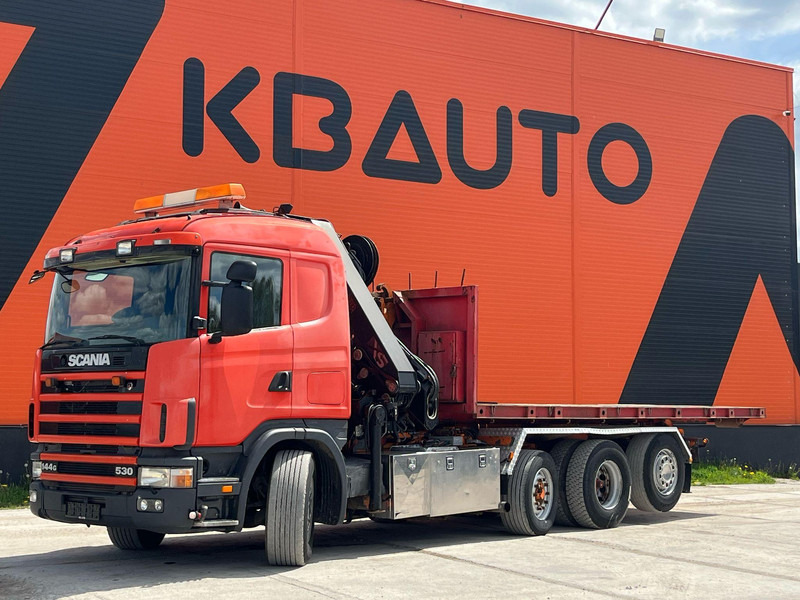 Scania R 144 8x2/4 HIAB 211EP-5 YEAR 2008 / HOOK LIFT L=5400 mm - Camión multibasculante, Camión grúa: foto 2 Scania R 144 8x2/4 HIAB 211EP-5 YEAR 2008 / HOOK LIFT L=5400 mm - Camión multibasculante, Camión grúa: foto 2