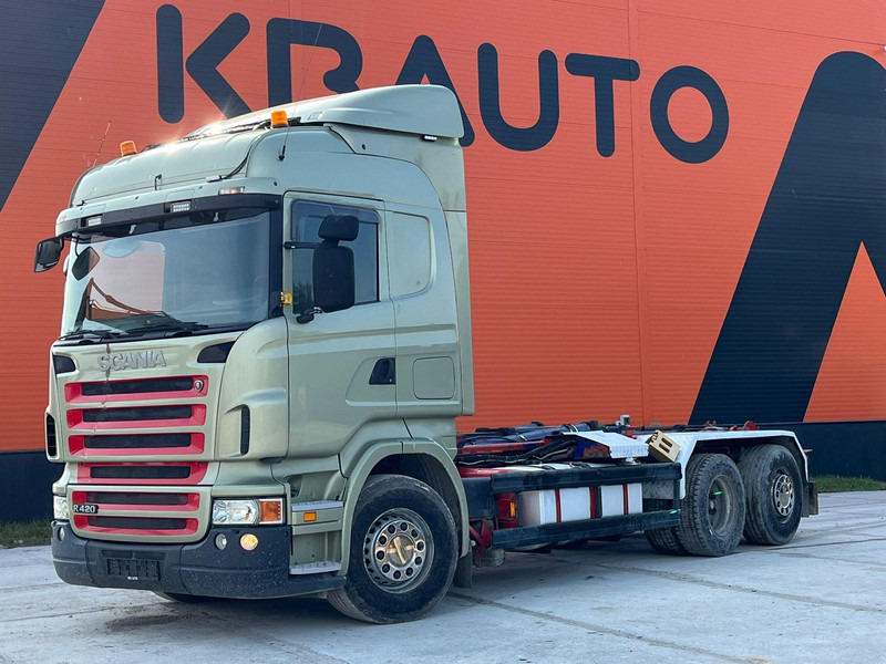 Scania R 420 6x2 PALFINGER T 20 ton / L=5450 mm / RETARDER - Camión multibasculante: foto 1 Scania R 420 6x2 PALFINGER T 20 ton / L=5450 mm / RETARDER - Camión multibasculante: foto 1