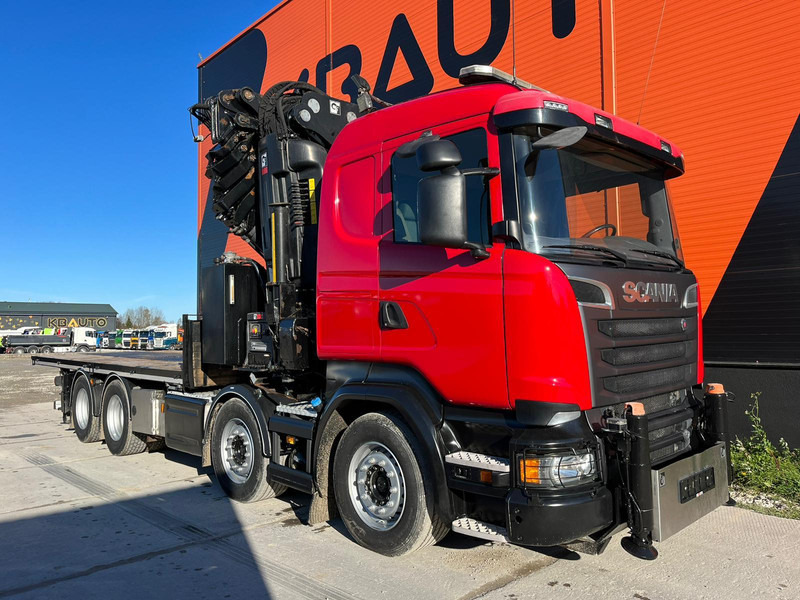 Scania R 520 8x4 COMBI / HIAB 1058E-8 + JIB / PLATFORM L=6269 mm - Camión caja abierta, Camión grúa: foto 4 Scania R 520 8x4 COMBI / HIAB 1058E-8 + JIB / PLATFORM L=6269 mm - Camión caja abierta, Camión grúa: foto 4