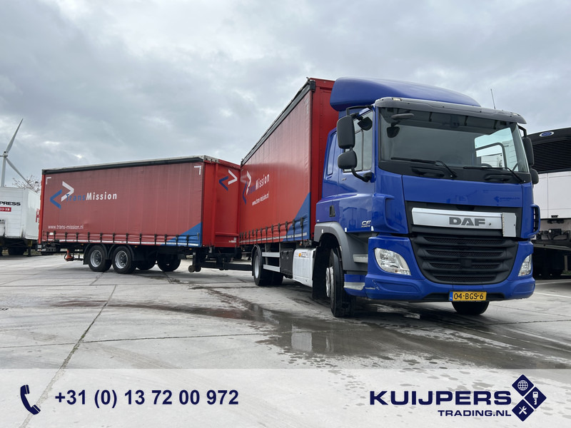 DAF CF 370 FA + Pacton MXD 218 / Curtainside Combi / Loadlift / APK TUV 05-26 - Camión lona: foto 1 DAF CF 370 FA + Pacton MXD 218 / Curtainside Combi / Loadlift / APK TUV 05-26 - Camión lona: foto 1