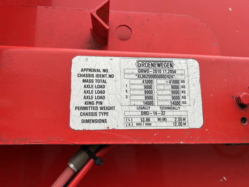 Semirremolque lona Groenewegen DRO-14-27 / Curtainside / SAF Disk / NL Trailer: foto 15 Semirremolque lona Groenewegen DRO-14-27 / Curtainside / SAF Disk / NL Trailer: foto 15
