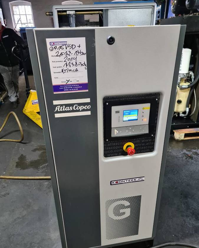 Kompresor śrubowy Atlas Copco GA 15 VSD ff + - Compresor de aire: foto 4 Kompresor śrubowy Atlas Copco GA 15 VSD ff + - Compresor de aire: foto 4