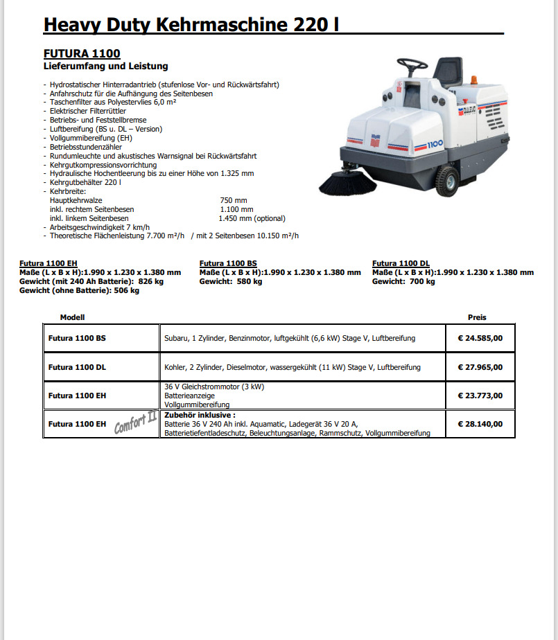 DULEVO 1100 EH - Barredora industrial: foto 4 DULEVO 1100 EH - Barredora industrial: foto 4