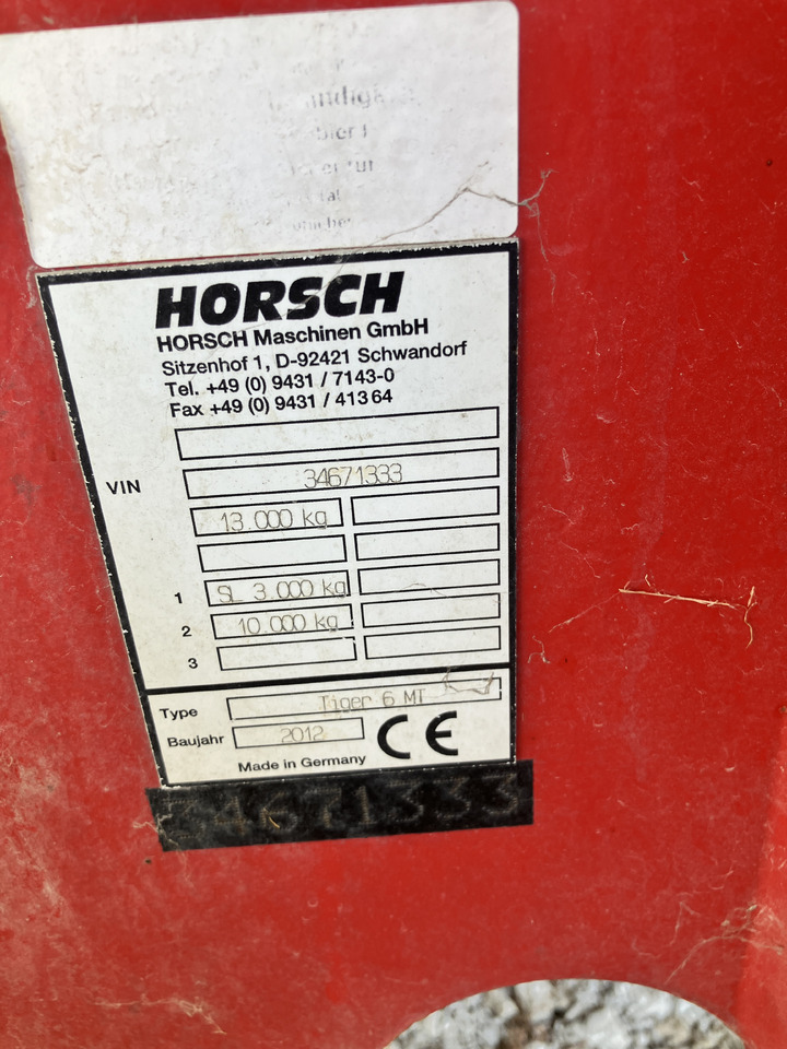 HORSCH Tiger 6 MT - Cultivador: foto 2 HORSCH Tiger 6 MT - Cultivador: foto 2