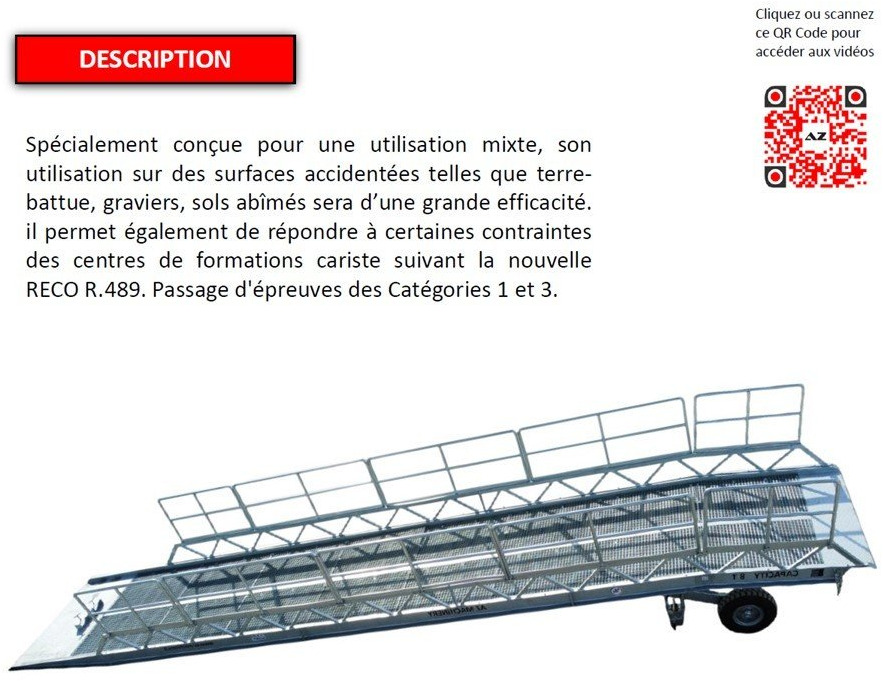 Rampa de carga nuevo AZ RAMP-EASY XL-12 FULL GALVA. WIDE Mobil Galvanizate Loading Ramp With Level Off, 12 t Capacity: foto 6