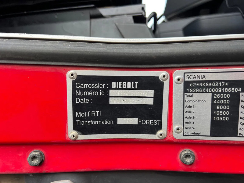 Camión forestal Scania R580 6x4 full steel*3pedal opticruise*R580 V8*: foto 16