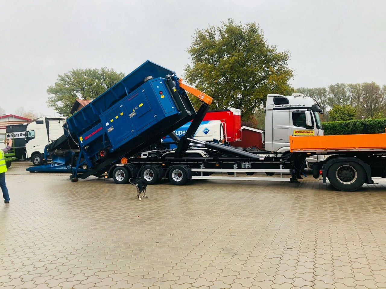 Auflieger Abrollkipper Hakenlift Hookliftloader - Semirremolque portacontenedore/ Intercambiable: foto 5 Auflieger Abrollkipper Hakenlift Hookliftloader - Semirremolque portacontenedore/ Intercambiable: foto 5