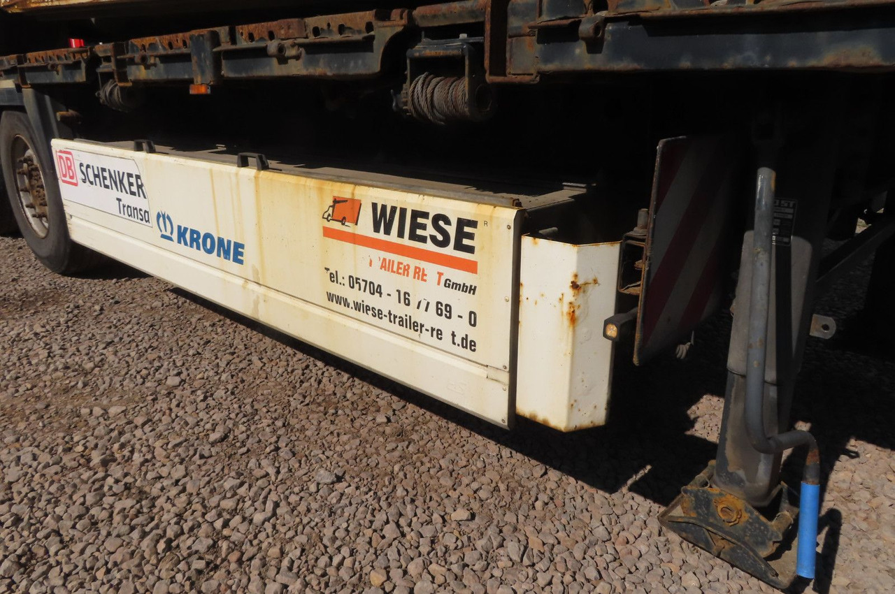Semirremolque plataforma/ Caja abierta Krone Stahlmattenauflieger mit Bordwände: foto 7