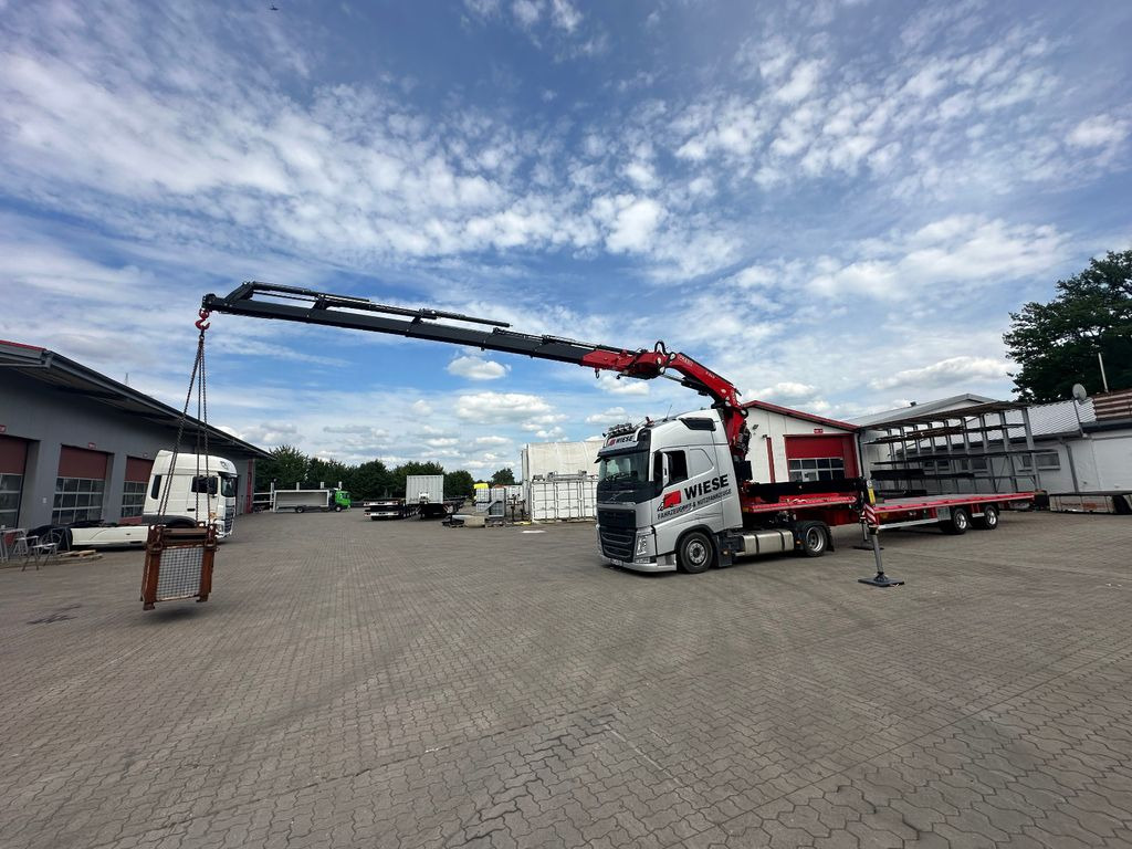 Wiese Stufensattel Tieflader mit Kran Fassi F545 Wiese Stufensattel Tieflader mit Kran Fassi F545 - Semirremolque góndola rebajadas: foto 1 Wiese Stufensattel Tieflader mit Kran Fassi F545 Wiese Stufensattel Tieflader mit Kran Fassi F545 - Semirremolque góndola rebajadas: foto 1