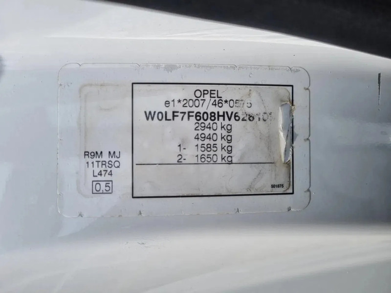 Furgoneta pequeña, Furgoneta combi Opel VIVARO-B L2 Dubbele Cabine 6 Zits 1.6 CDTI 95 PK Euro 6: foto 9