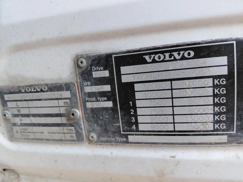 Camión hormigonera Volvo FM 12.340 8x4 Mixer Steel Suspension: foto 13 Camión hormigonera Volvo FM 12.340 8x4 Mixer Steel Suspension: foto 13