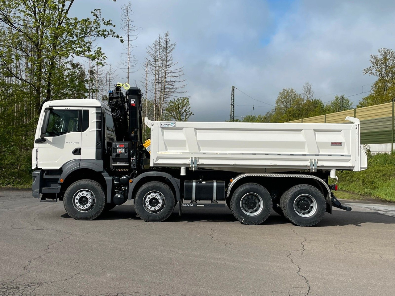 MAN TGS 41.480 8x4/Euro6e Euromix Kipper Hiab 228-6 - Camión volquete, Camión grúa: foto 4 MAN TGS 41.480 8x4/Euro6e Euromix Kipper Hiab 228-6 - Camión volquete, Camión grúa: foto 4