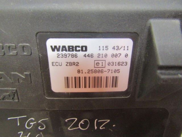 MAN TGS ZBR2 ECU WABCO P/NO 446 210 0070 MAN P/NO 81.25806.7105 - Unidad de control para Camión: foto 2 MAN TGS ZBR2 ECU WABCO P/NO 446 210 0070 MAN P/NO 81.25806.7105 - Unidad de control para Camión: foto 2