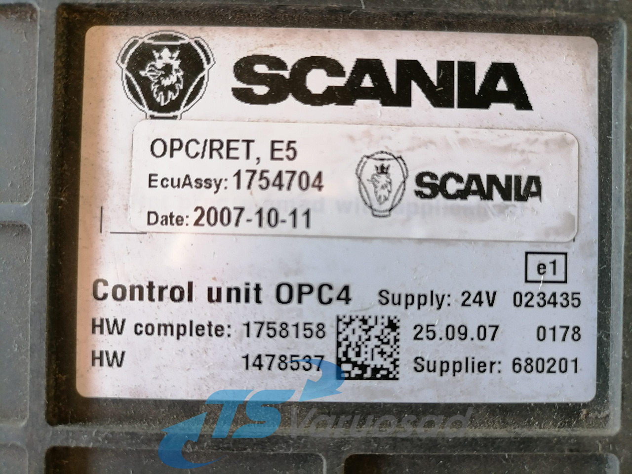 Scania Ecu, GMS OPC4 1754704 - Unidad de control para Camión: foto 5 Scania Ecu, GMS OPC4 1754704 - Unidad de control para Camión: foto 5