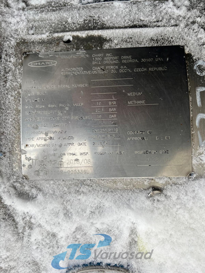 Depósito de combustible para Camión Scania Kütusepaak 406L (LNG) 2859386: foto 8 Depósito de combustible para Camión Scania Kütusepaak 406L (LNG) 2859386: foto 8