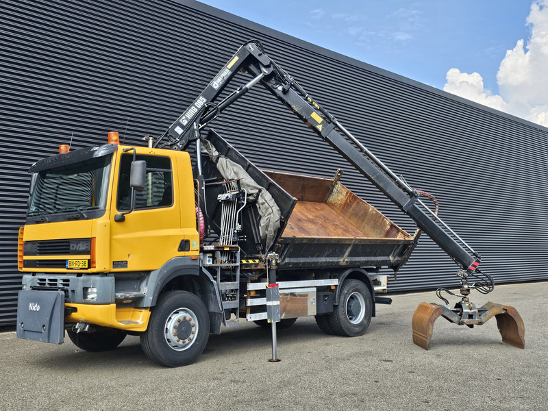 DAF CF 75.250 4X4 / HIAB CRANE + TIPPER / MANUAL / SPRING - Camión volquete, Camión grúa: foto 2 DAF CF 75.250 4X4 / HIAB CRANE + TIPPER / MANUAL / SPRING - Camión volquete, Camión grúa: foto 2