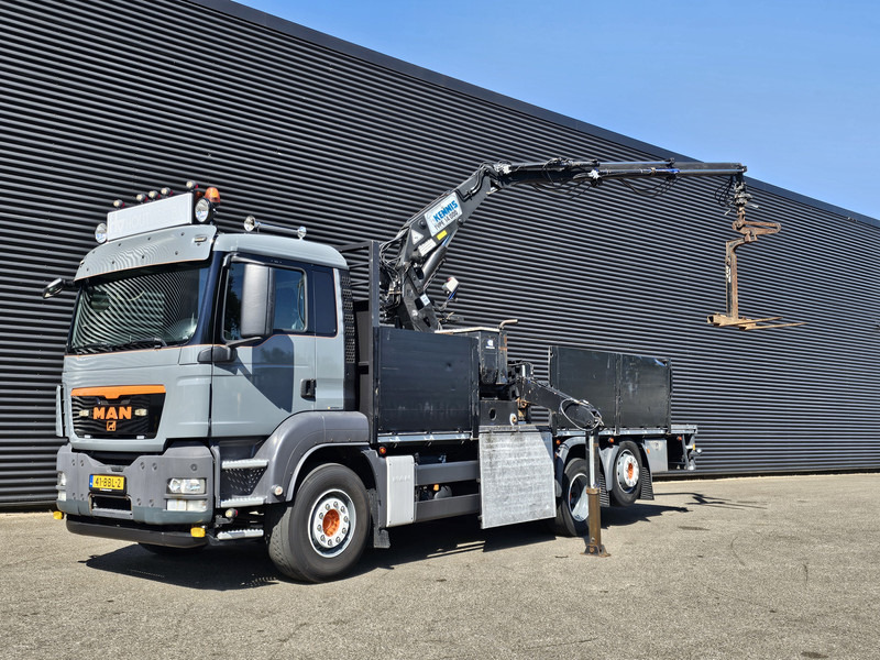 MAN TGS 26.360 / 6X2-4 BL / KENNIS ROLLER CRANE / KRAN - Camión caja abierta, Camión grúa: foto 1 MAN TGS 26.360 / 6X2-4 BL / KENNIS ROLLER CRANE / KRAN - Camión caja abierta, Camión grúa: foto 1