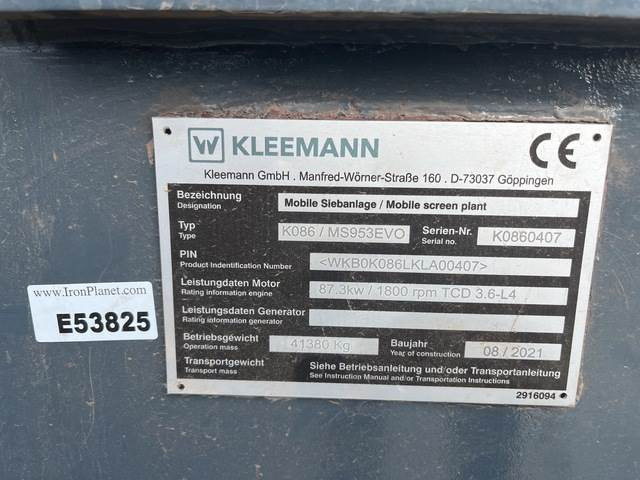 Kleemann MS953EVO - Cribadora: foto 5 Kleemann MS953EVO - Cribadora: foto 5