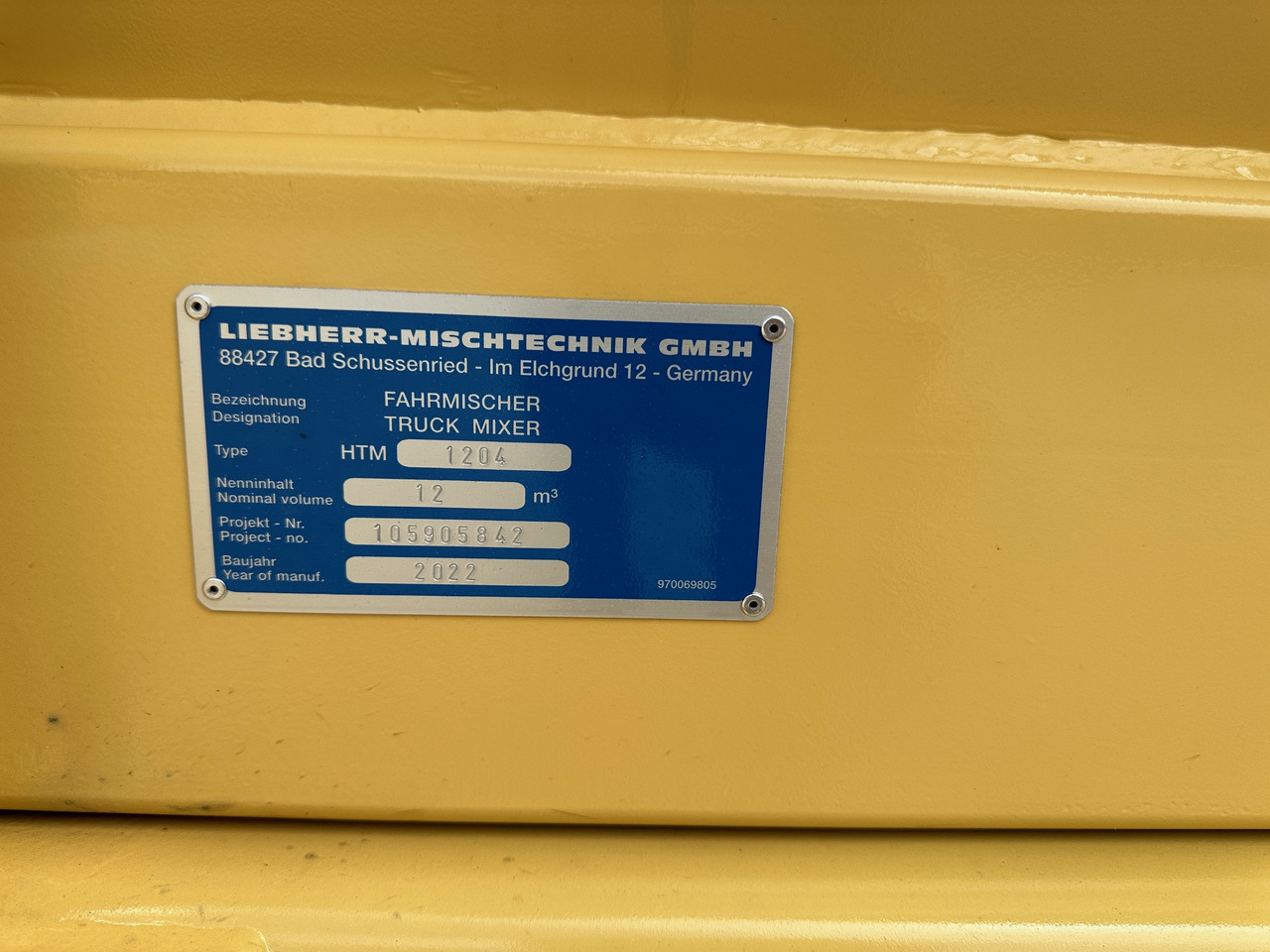 Cuba hormigonera Liebherr HTM1204 Betonmischer Aufbau 12 m3 UNBENUTZT: foto 13