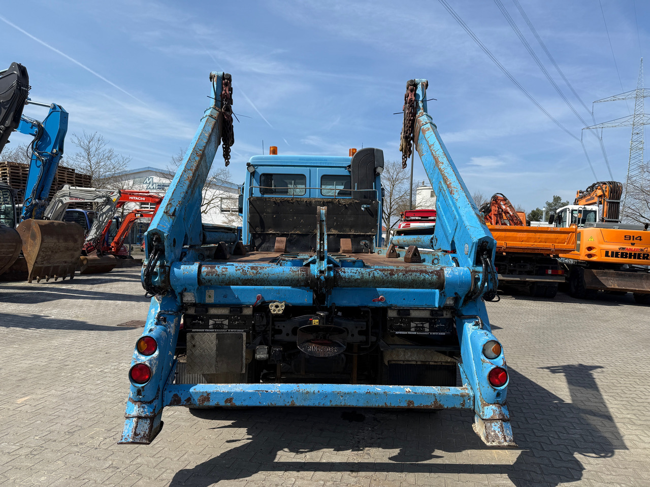 Camión portacontenedor de cadenas Mercedes-Benz 1841 Actros MP2 Absetzkipper 4x4 Allrad Klima: foto 6